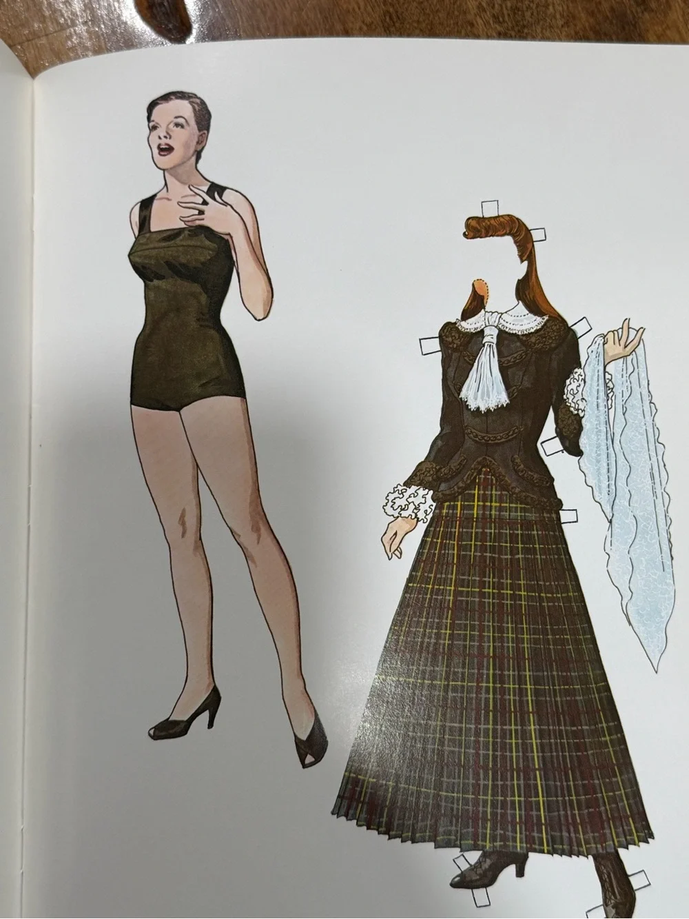 Judy Garland Paper Doll Costume Book - uncut/unused